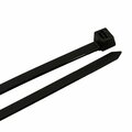 Forney Cable Ties, 12 in Black Heavy-Duty 62069